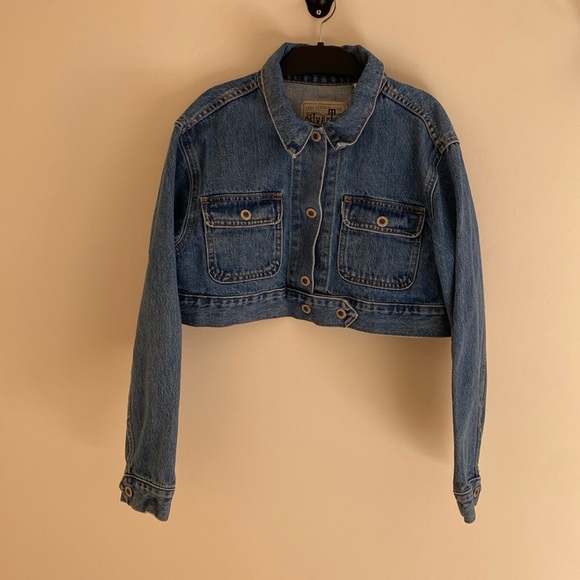 Levi Silver Tab Cropped Denim Jacket - Picture 1 of 4
